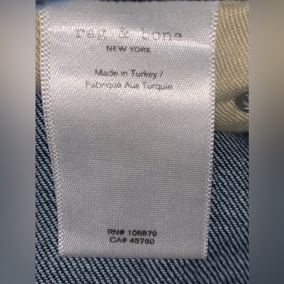 Rag & Bone Dre Low-Rise Slim Boyfriend Jean in Emory W/Holes - Picture 9 of 9